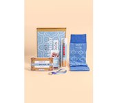MARRONYNEGRO - Pack regalo Calcetines Abuelo Molón - Incluye boli, pulsera, llavero y bote de chuches - 80% algodón - Hombre - Talla de calcetín (31-45).