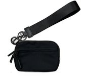 Gifts Multi-function Coin Purse with Wrist Zipper Small Wallet Card Holder Keychain with ID Window Keychain Wallet