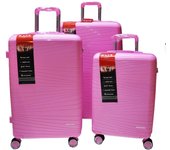Maletas de Viaje 3 Piezas Rígidas 100% PP Ultrarresistentes - Cerradura TSA - Doble Rueda - 20/24/28 Pulgadas