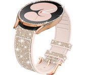 2pcs for samsung galaxy watch 7 6 5 4 44mm 40mm band + Tempered glass screen protector case galaxy watch 7 bling strap Bumper