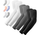 Mangas para Brazos con Protección solar UV, Mangas para Brazos de compresión fredante, Mangas para Brazos y UV para helbres y Mujeres, rectas sin