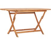 Mesa plegable de Jardín Madera maciza de Teca 160x80x75 cm