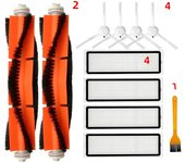 Main Brush For Xiaomi Dreame D9 Dreame Bot L10 Pro Vacuum Cleaner Parts Side Brush HEPA Filter Mop Main Brush Spare Parts