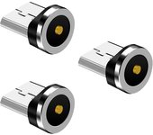 1-5Pcs Magnetic Plug Connector Universal Round Magnetic Cable Type C iPhone Micro USB Magnet Replacement Parts for Mobile Phone