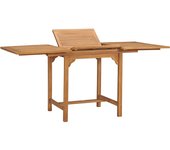 Mesa de Jardín extensible Madera Maciza Teca (110-160)x80x 75cm
