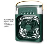 Portable Fan Air Conditioners USB Electric Fan LED Night Light Water Mist Fun 3 In 1 Air Cooler Humidifie For Home