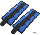 Maxia Market - Pesas Para Tobillos y Muñecas de 1 a 5 Kilos, Lastres Doble Correa Ajustables, para Fitness Ejercicio Gimnasio Entrenamiento, Pesas Tobilleras Multifuncional