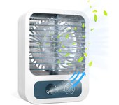 Mini ventilador de escritorio, ventilador de niebla con tanque de agua de 60 ml, ventilador recargable por USB de 3 velocidades, ventilador silencioso ideal para el hogar, la oficina y el exterior.