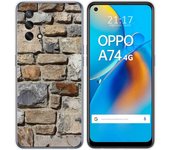 Tumundosmartphone Funda Gel Tpu para Oppo A74 4G diseño Ladrillo 03 Dibujos