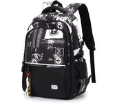 Mochila de viaje para la universidad, negocios y academia de gran capacidad con estampados informales y elegantes