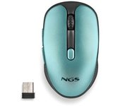 Ratón Inalámbrico NGS Evo Rust/ Batería recargable/ Hasta 1600 DPI/ Verde Agua