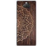 Tumundosmartphone Funda Gel Tpu para Sony Xperia 10 Plus diseño Madera 06 Dibujos
