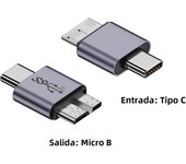 USB 3.0 Micro B to Type C Adapter Connector USB A to Micro B Data Transfer Converter for Laptop Hard Drive Disk Box Samsung S5