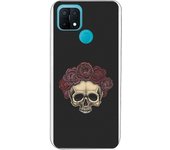 Funda compatible con Oppo A15 - tatoo calavera mexicana dotwork