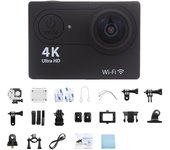 4K Ultra HD Action Camera 1080P/30fps WiFi 2.0" 170D Underwater Waterproof Cam Helmet Video Recording Cameras Cam Go Sports Pro