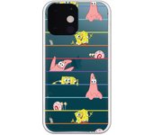 Funda original compatible con iPhone 13 Mini - Bob Esponja Multipersonaje Arcoiris