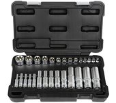 JBM 54141 SET 28 VASOS TORX CORTOS Y LARGOS CINCADO