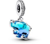 Pandora Charm Colgante de Cristal de Murano Azul 793339C01 , para Mujer