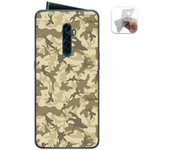 Tumundosmartphone Funda Gel Tpu para Oppo Reno 2 diseño Sand Camuflaje Dibujos