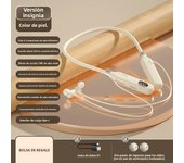 BT-12 Wireless Bluetooth Earphones Sports Headphones Card Insertion Digital Display Noise Cancelling Headset HiFi Music Earbuds
