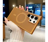 Heat Dissipation For Magsafe Magnetic Case For Samsung Galaxy S25 S24 S23 S22Ultra Plus Cooling Breathable Wireless Charge Cover
