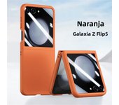 Slim Case For Samsung Galaxy Z Flip 6 5G Temepred Glass Film New Big Screen Phone Case For Galaxy Z Flip 5 Shockproof Back Cover