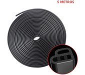 BLALION 25m Car Rubber Seal Strip L-type Double Layer Sealing Adhesive Stickers Noise Insulation Weatherstrip for Car Door Trunk