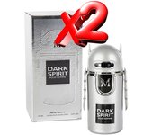 2 UNIDADES Dark Spirit Eau de Toilette para hombre 100ml Montage Brands Fragancia inspirada en otros perfumes Pour Homme Colonia