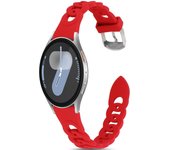 Correa de silicona para Samsung Galaxy Watch 7 / 6 / 5 / 4 / Amazfit GTS 4 / Garmin Vivoactive 5, Diseño Cadena Ancho 20mm