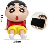 New Anime Crayon Shin-chan Boochan Q version Kawaii Figure Model Toys Doll Mobile phone holder Collect Ornaments Gifts