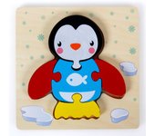 Baby Wooden Montessori Puzzle Child Game Wooden Puzzle 3D Cartoon Animal Puzzle Babies Toys Puzzles For Kids 1 2 3 Year Old