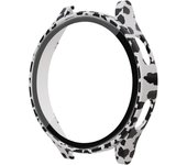 Glass+Case for samsung Galaxy watch 4 44mm 40mm Accessories PC all-around Anti-fall bumper cover+Screen protector Galaxy watch4
