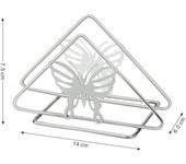 oporte Elegante para Servilletas de Metal - Diseño Elegante de Hierro Fundido, Dispensador Vertical de Pañuelos para Mesa de Comedor, Cocina y Café, Solución de Almacenamiento Sencilla, Artículo de Decoración para Café|Accesorio de Mesa Elegante|Organizad