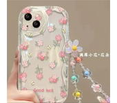 3D Golden Rose Pearl Chain Case for Samsung Galaxy A55 A54 A53 A52 A35 A23 A24 A31 A33 A34 A14 A15 A25 M54 5G A32 Cover Fundas