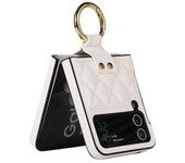 Ring Holder Case for Samsung Galaxy Z Flip 4 Case Leather Luxury Fashion Shockproof Case for Samsung  Z Flip 3 4 Flip5 5G Cover