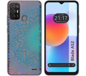 Funda Silicona Transparente para ZTE Blade A52 diseño Mandala Dibujos