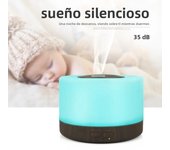 Mini 500ml Essential Oil Diffuser Remote Control Aroma Diffuser USB Humidifier Desktop Air Humidifier with Colorful Night Lights