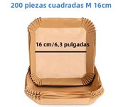 50-300Pcs Air fryer Baking Paper for Barbecue Plate Square Oven Pan Pad 23/20/16cm AirFryer Oil-Proof Disposable Paper Liner