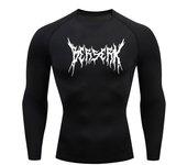 Gym Workout Rash Guard for Men Athletic Quick Dry Compression Shirts Berserk Print Tshirts Tees Tops Undershirts Baselayers