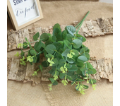 Silk Artificial Willow Bouquet Fake Green Leaves Party Wedding Backdrop Decoration Faux Foliage Vine DIY Plant Wreath