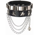 2024 New Pink Red 90s Punk Skull Spot Cuspidal Spike Rivet PU Leather Bracelet For Women Men Gothic Wristband Bangle Jewelry