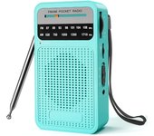 Radio Pequeña Portátil, Radio FM Am Transistor with Exlente Señal, Calidad de Sonido Superior, Radio Mini Bolsillo de Usar, Radio Pilas Pequeña Función with Pilas AA