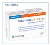 Vitalfarma Vitamina D3 7,5Mcg. (300Ui) 30Cap.