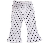 Elegant Playful Girls Floral Polka Dot Flared Pants Summer Autumn Outdoor Casual Bottoms Children Kids Cartoon Fashion Capris
