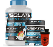 Pack Proteina ISO 2000g + Creatina 300g + Shaker (regalo)  - Musclefit  MuscleCult  Aumento Muscular