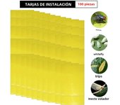 200-20pc Double Sided Sticky Traps Fruit Fly Trap Board Multiple Flying Insect Catching Bugs Plants Pest Catcher Garden Supplies
