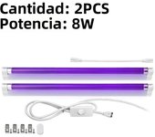 T5 UV Black Tube Lamp Ultraviolet Sterilization Lighting Bar Fluorescence Showing With US Plug For Botanical Garden Plant Growth