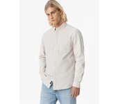 Tiffosi Camisa Tommy Beige Elegante Manga Larga Bolsillo