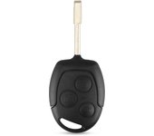 KEYYOU 10PCS For Ford Mondeo Focus Fusion Fiesta Galaxy Transit Car Key FO21 / HU101 Blade 3 Buttons Remote Car Key Case
