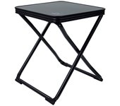 Bo-Camp - Taburete + tablero - Plegable - Negro